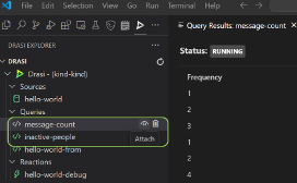 Attach a Continuous Query to watch result set