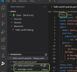 Debug a Continuous Query