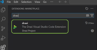 Drasi Extension in the VS Marketplace