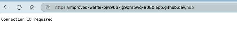 Screenshot showing Connection ID Required